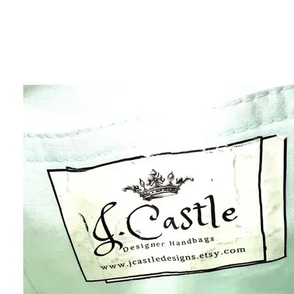 Artisan J. Castle Designer Bag Handbag Purse Tote Large Japanese Asian Noren - Picture 5 of 8